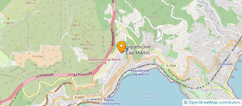 localisation de l'entreprise MONSIEUR MASSIMO PAGLIA à ROQUEBRUNE-CAP-MARTIN