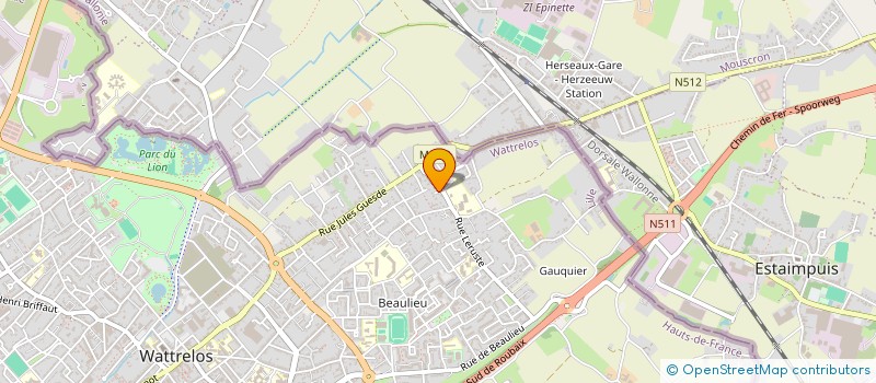 localisation de l'entreprise MONSIEUR MASSIMO RUSSO  WATTRELOS