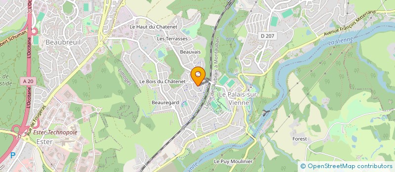 localisation de l'entreprise MONSIEUR MASSIMO SOUBEYRAND DE SAINT PRIX à LE PALAIS-SUR-VIENNE