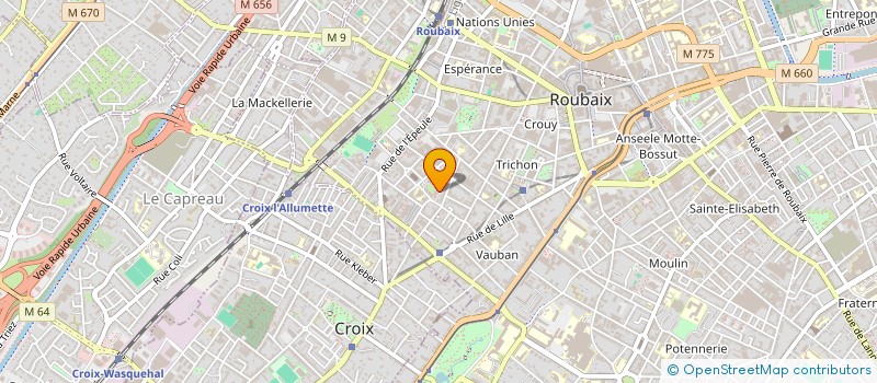 localisation de l'entreprise MONSIEUR MASSINISSA ABBOU à ROUBAIX