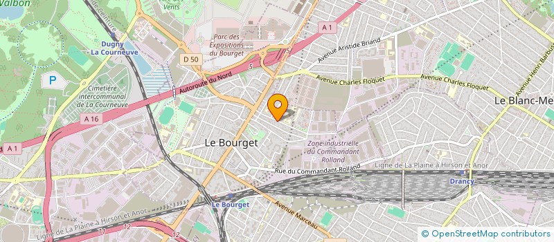 localisation de l'entreprise MONSIEUR MASSINISSA ABDENNBI  LE BOURGET