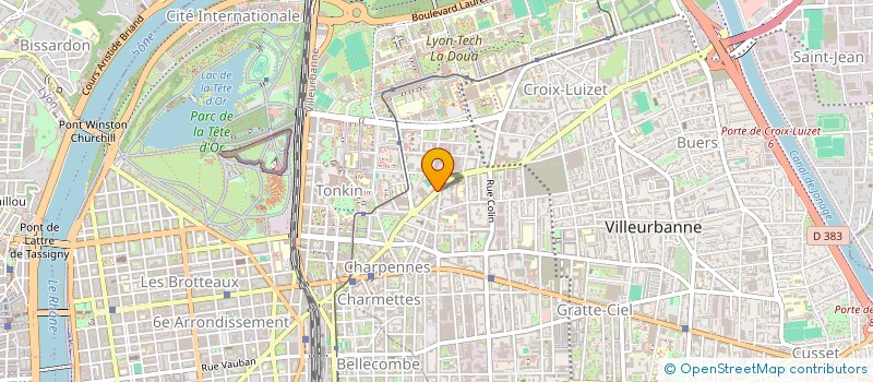 localisation de l'entreprise MONSIEUR MASSINISSA ALLOUT  VILLEURBANNE