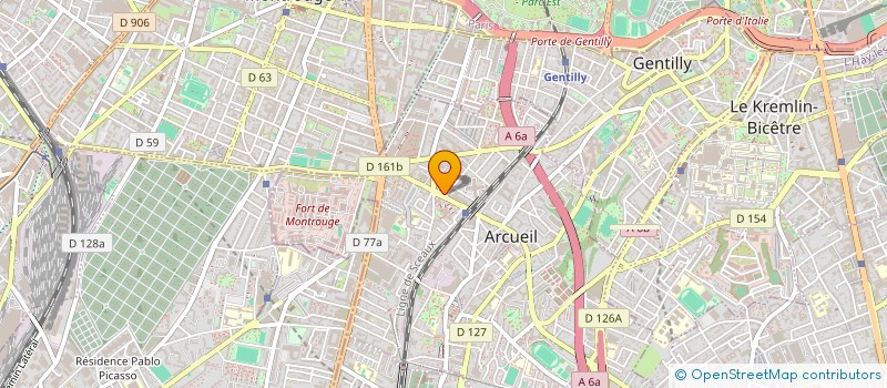 localisation de l'entreprise MONSIEUR MASSINISSA ARKAM  ARCUEIL