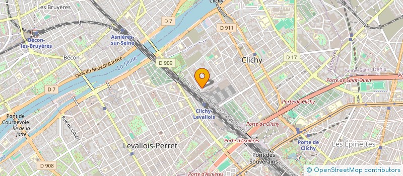 localisation de l'entreprise MONSIEUR MASSINISSA BABOURI à CLICHY