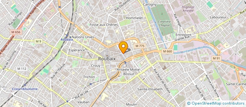 localisation de l'entreprise MONSIEUR MASSINISSA BAHLOUL  ROUBAIX