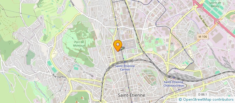 localisation de l'entreprise MONSIEUR MASSINISSA BENCHIKH  SAINT-ETIENNE