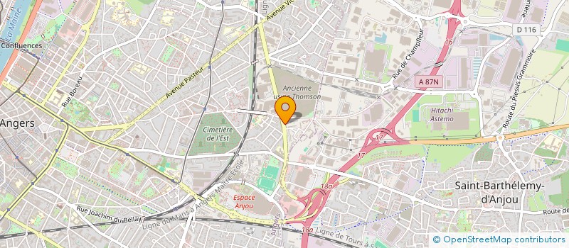 localisation de l'entreprise MONSIEUR MASSINISSA BENDALI à ANGERS