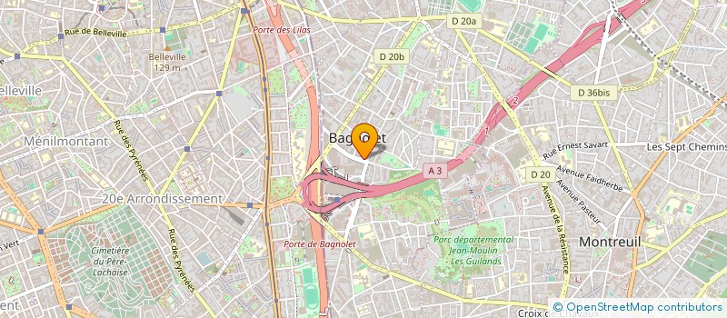 localisation de l'entreprise MONSIEUR MASSINISSA BENGANA  BAGNOLET