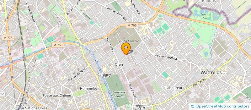 localisation de l'entreprise MONSIEUR MASSINISSA CHEBOUKH  ROUBAIX