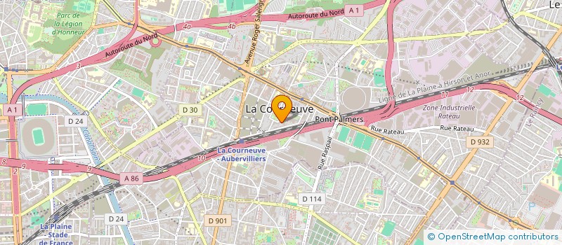 localisation de l'entreprise MONSIEUR MASSINISSA DJOUDER à LA COURNEUVE