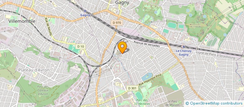 localisation de l'entreprise MONSIEUR MASSINISSA IBRI  GAGNY