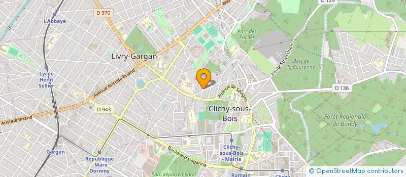 localisation de l'entreprise MONSIEUR MASSINISSA KERRAZ à CLICHY-SOUS-BOIS