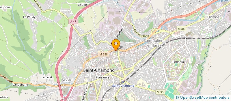 localisation de l'entreprise MONSIEUR MASSINISSA KRAMDI  SAINT-CHAMOND