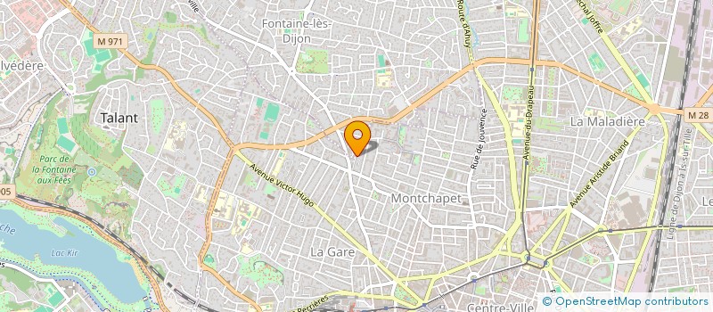 localisation de l'entreprise MONSIEUR MASSINISSA MADDI  FONTAINE-LES-DIJON