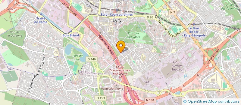 localisation de l'entreprise MONSIEUR MASSINISSA MOUZAOUI  EVRY-COURCOURONNES