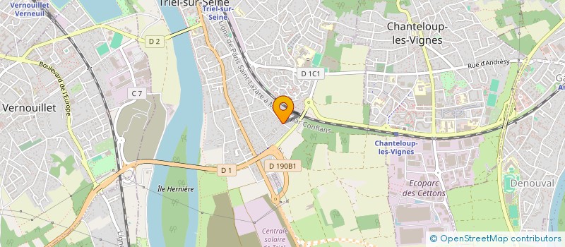 localisation de l'entreprise MONSIEUR MASSINISSA OUKIL  TRIEL-SUR-SEINE