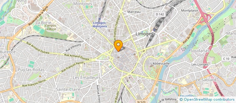 localisation de l'entreprise MONSIEUR MASSIRE TOURE à LIMOGES