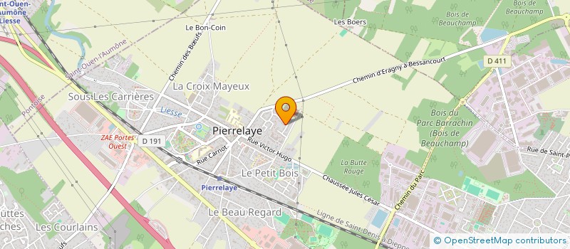 localisation de l'entreprise MONSIEUR MASSOUD BIBELRHACH à PIERRELAYE