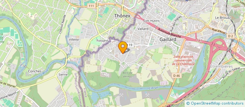 localisation de l'entreprise MONSIEUR MASSOUD SAOUDI  GAILLARD