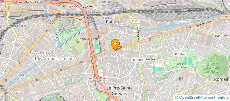 localisation de l'entreprise MONSIEUR MASUD MIAH  PANTIN