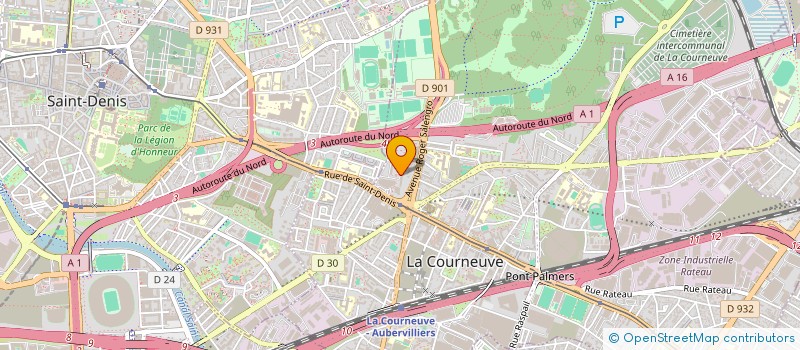 localisation de l'entreprise MONSIEUR MASUD RANA à LA COURNEUVE