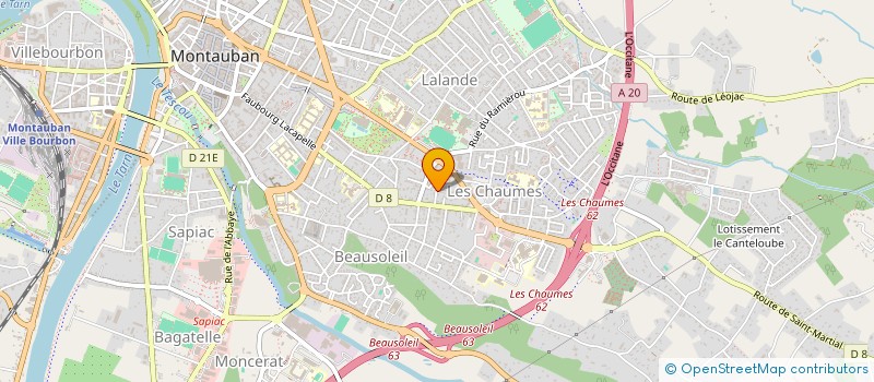 localisation de l'entreprise MONSIEUR MASUM AHMED  MONTAUBAN