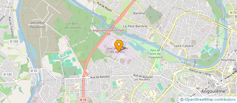 localisation de l'entreprise MONSIEUR MAT TOLLET à ANGOULEME