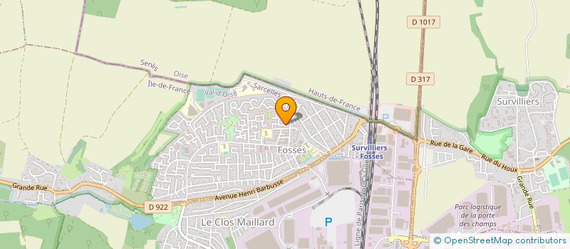 localisation de l'entreprise MONSIEUR MATAR KA  FOSSES