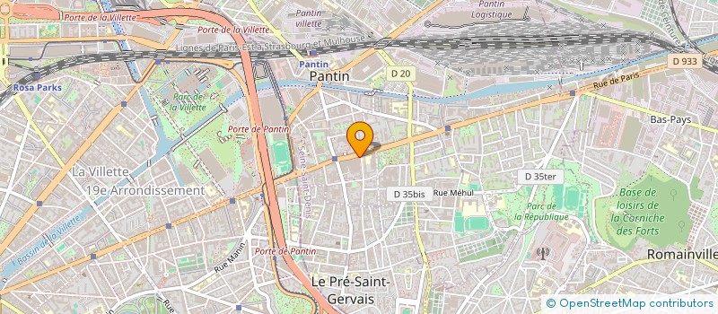localisation de l'entreprise MONSIEUR MATAR NDIAYE à PANTIN