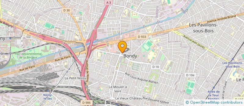 localisation de l'entreprise MONSIEUR MATEEN OMERKHEL  BONDY