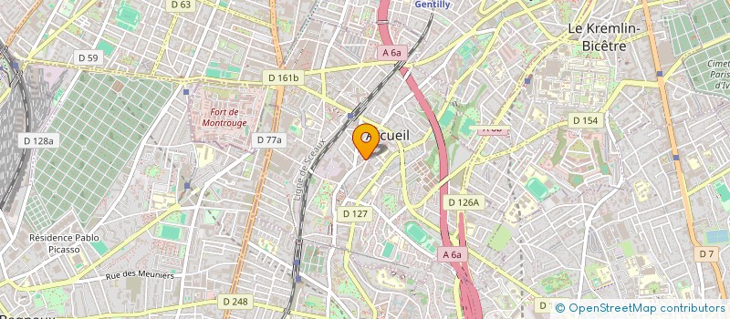 localisation de l'entreprise MONSIEUR MATEO BEILLE  ARCUEIL