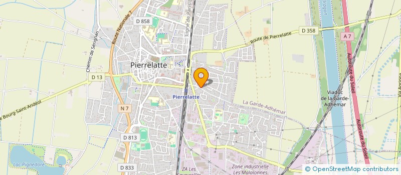 localisation de l'entreprise MONSIEUR MATEO CRESSA  PIERRELATTE