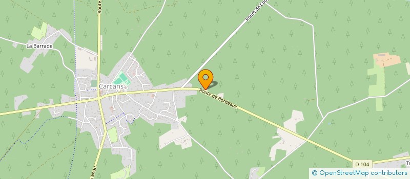 localisation de l'entreprise MONSIEUR MATEO DOS SANTOS  CARCANS