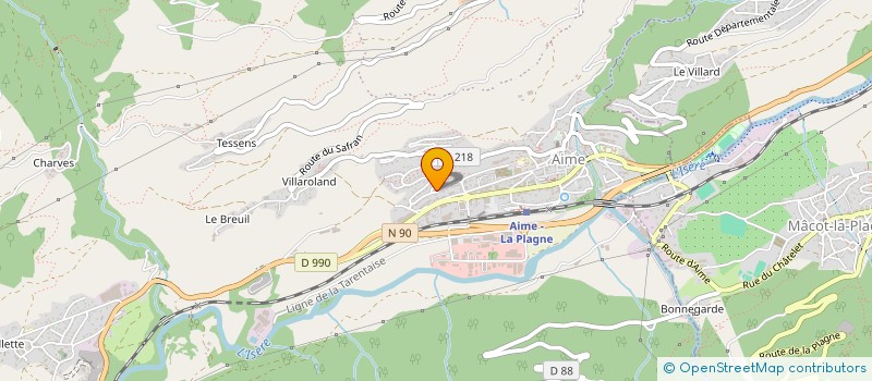 localisation de l'entreprise MONSIEUR MATEO FITA  AIME-LA-PLAGNE