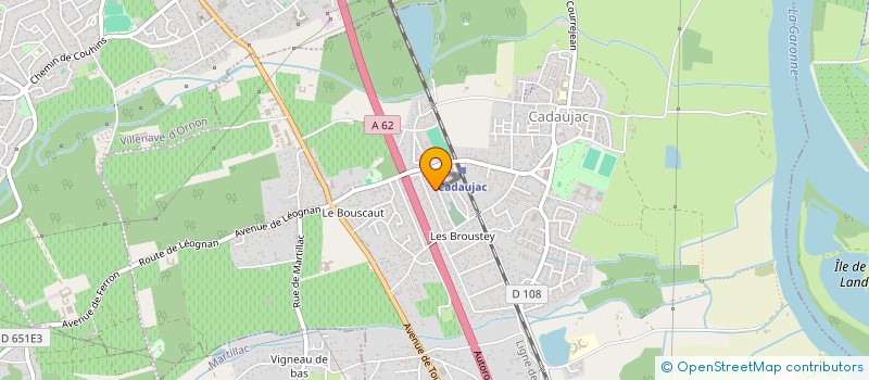 localisation de l'entreprise MONSIEUR MATEO LABORDE  CADAUJAC