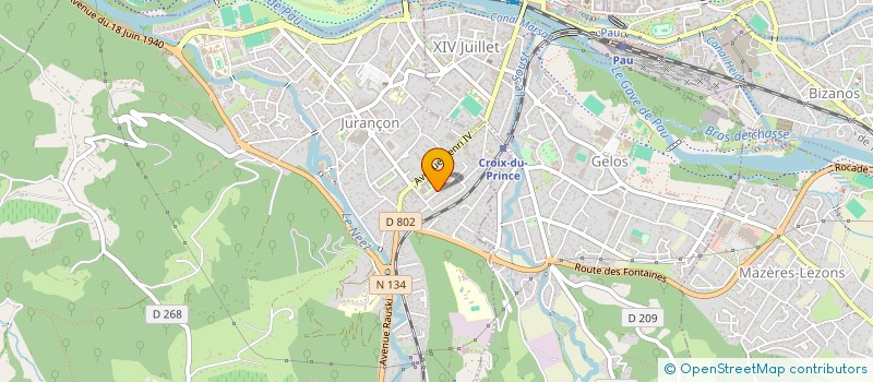 localisation de l'entreprise MONSIEUR MATEO MANESCAU  JURANCON