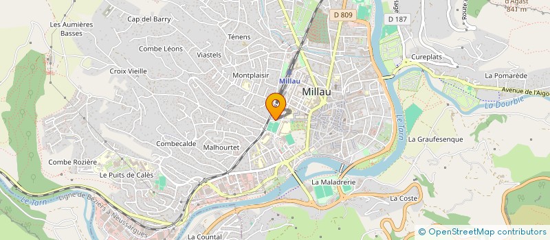 localisation de l'entreprise MONSIEUR MATEO MENOSSI  MILLAU