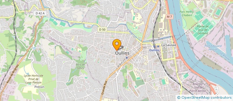 localisation de l'entreprise MONSIEUR MATEO SANDJIVY  OULLINS-PIERRE-BENITE