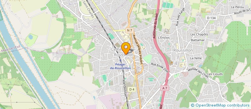 localisation de l'entreprise MONSIEUR MATEO TOFANELLI  LE PEAGE-DE-ROUSSILLON