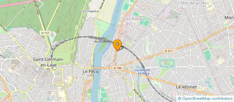 localisation de l'entreprise MONSIEUR MATERNE MARTIN à LE VESINET