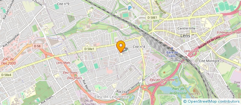 localisation de l'entreprise MONSIEUR MATEULLAH NIAZI  LENS