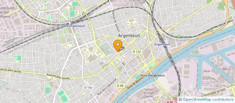 localisation de l'entreprise MONSIEUR MATEUS COSTA SILVA  ARGENTEUIL