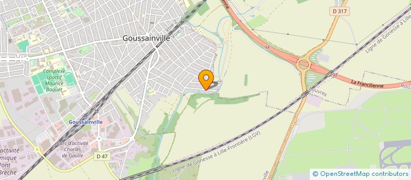 localisation de l'entreprise MONSIEUR MATEUSZ-ARTUR KOBIALKA  GOUSSAINVILLE