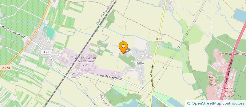 localisation de l'entreprise MONSIEUR MATHEAN BAUDINET  TAILLY