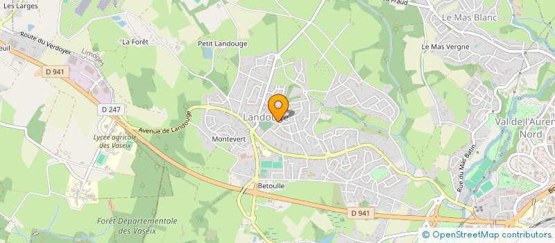 localisation de l'entreprise MONSIEUR MATHEAU PEYROULET à LIMOGES