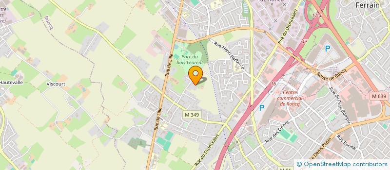 localisation de l'entreprise MONSIEUR MATHEIS GRIMONPONT  RONCQ