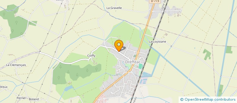 localisation de l'entreprise MONSIEUR MATHEIS LEFRERE  DREFFEAC