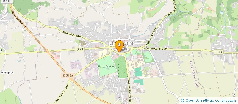 localisation de l'entreprise MONSIEUR MATHEO ANGELI  LA COTE-SAINT-ANDRE