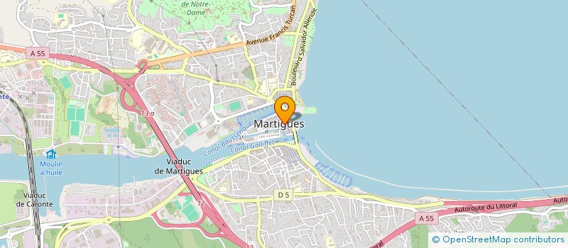 localisation de l'entreprise MONSIEUR MATHEO AZNAR  MARTIGUES