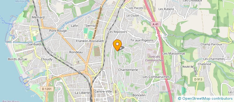 localisation de l'entreprise MONSIEUR MATHEO BENAMOU  AIX-LES-BAINS